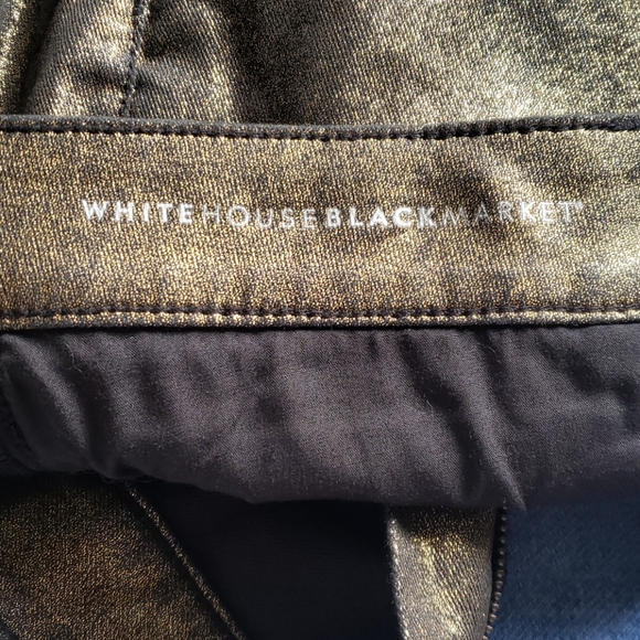 Black & white Skinny jean, Color Gold Foil, 16L - Picture 7 of 11